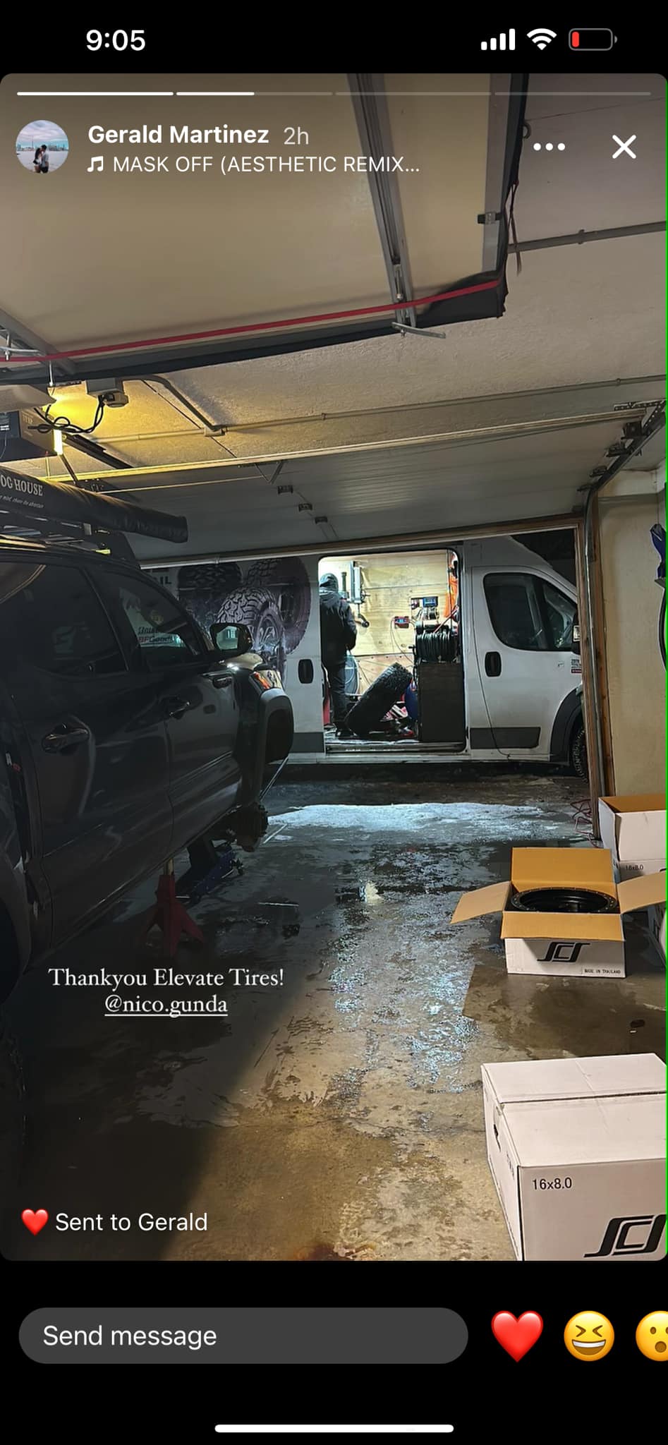 Seasonal tire swap service